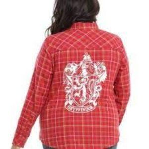 Gryffindor Button Up Top